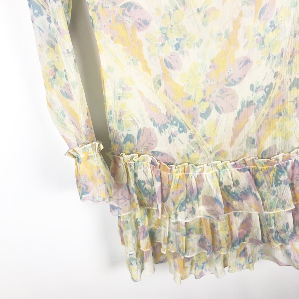 ASOS Sheer Ruffle Dress - Picture 4 of 8